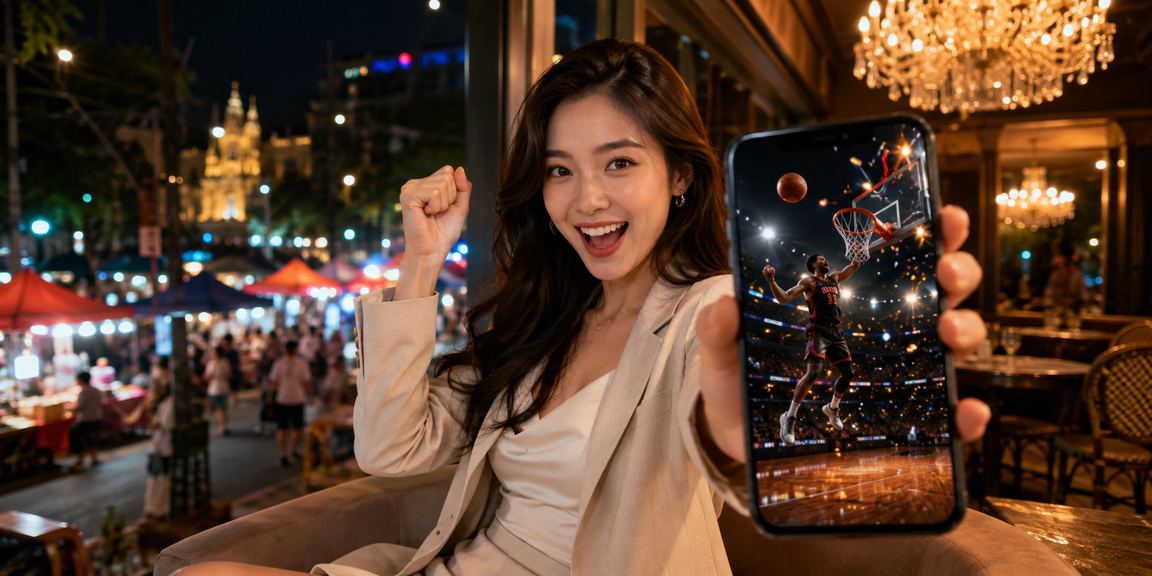 Người dùng tại Hà Nội đăng nhập tài khoản cá cược bóng rổ trên điện thoại trong quán cà phê