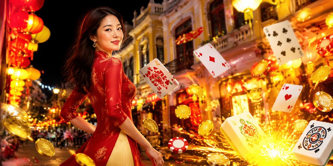Không gian chợ đêm Hà Nội với người dùng xem quy tắc trò chơi bài